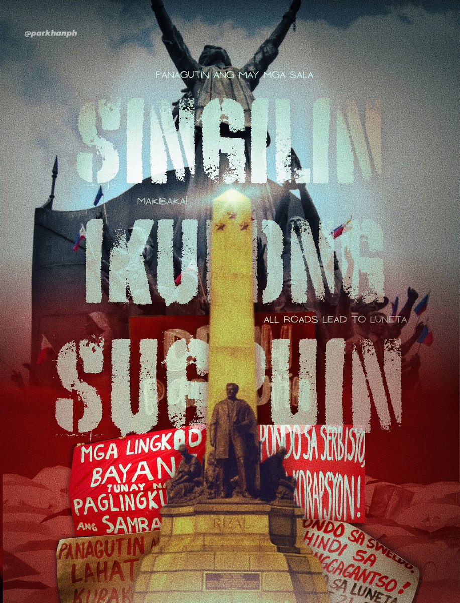 [✊] 𝐒𝐓𝐀𝐍𝐃 𝐔𝐏 𝐀𝐆𝐀𝐈𝐍𝐒𝐓 𝐂𝐎𝐑𝐑𝐔𝐏𝐓𝐈𝐎𝐍!

Matindi naming kinukundina ang korupsyon at katiwalaan sa bayan. Kaya naman kami ay nakikiisa sa paninindigan at panawagan ng bawat Pilipino tungkol sa pagwakas ng korupsyon at hustisya para sa mga mamamayan na