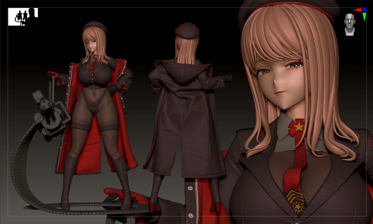 髪と顔にまだ満足していなかったので、少し手直ししました。

#フィギュア #ガレージキット #3Dモデリング #造形 #フィギュア制作 #zbrush