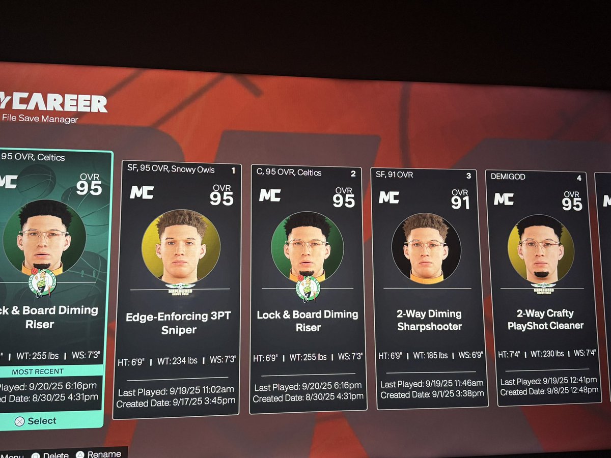 ACC FOR SELL

starter 5
14th in Florida 
723kvc
Part of #1 O V O 2k crew

Builds:
99 6’9 inside 
98 6’9 sharp
95 6’9 popper
95 7’4