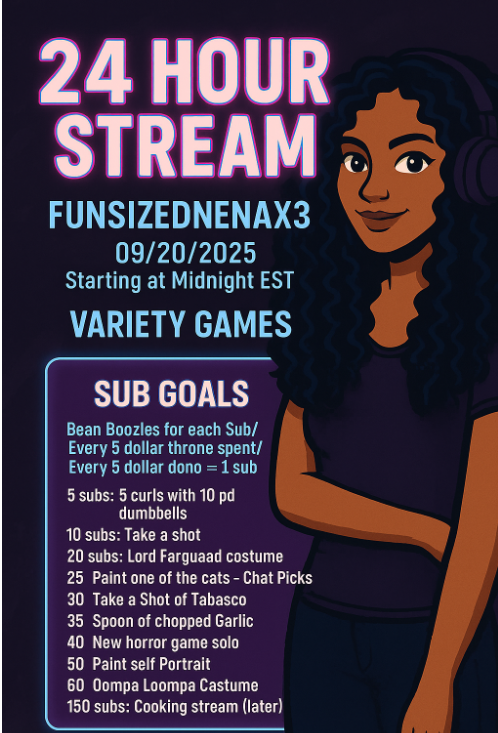 We are 6 subs away from me doing the rest of stream as lord Farquaad come hang out