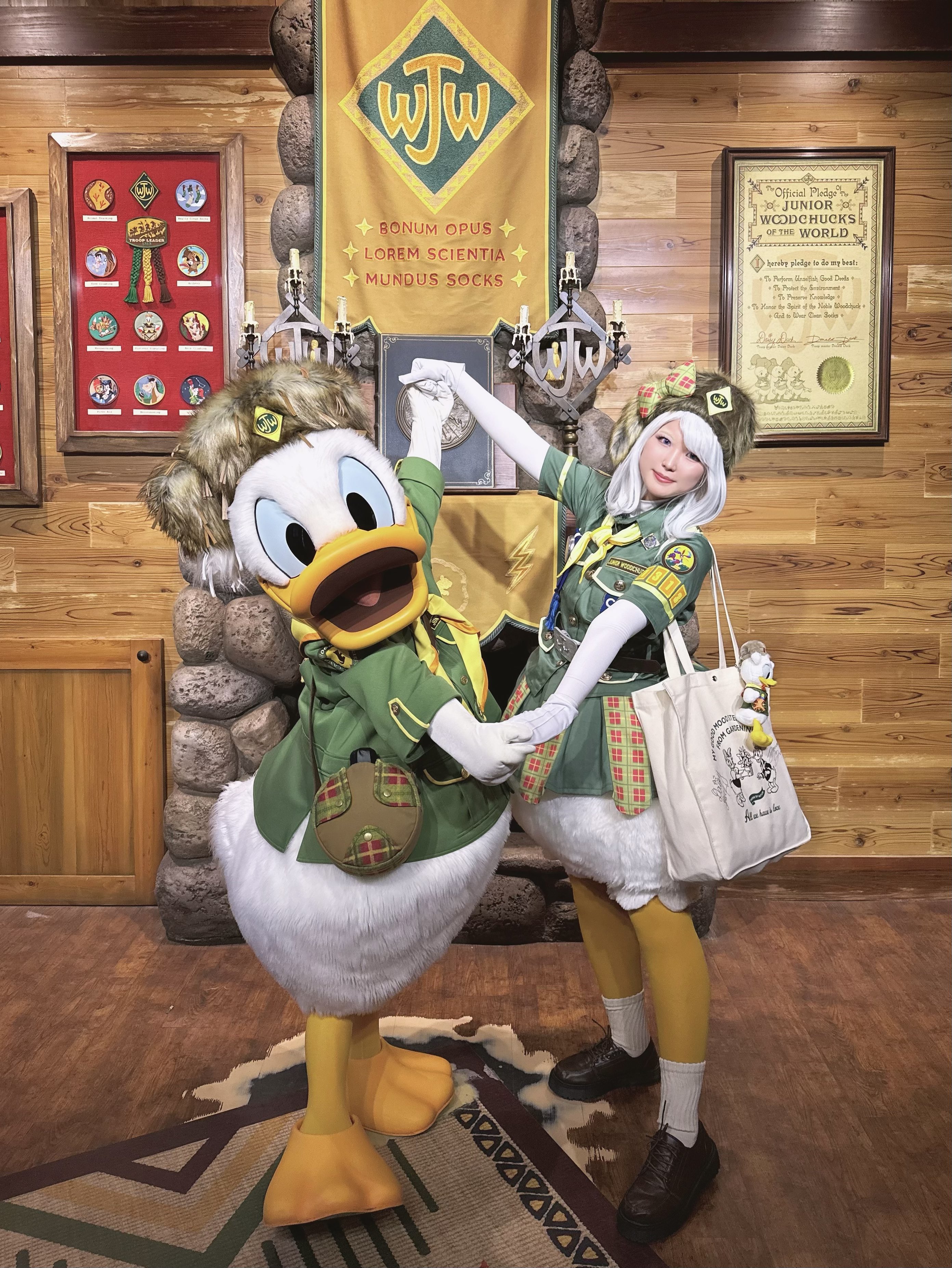 ドナルド ウッドチャック 仮装 衣装 Dハロ ドナルドとキャラグリ