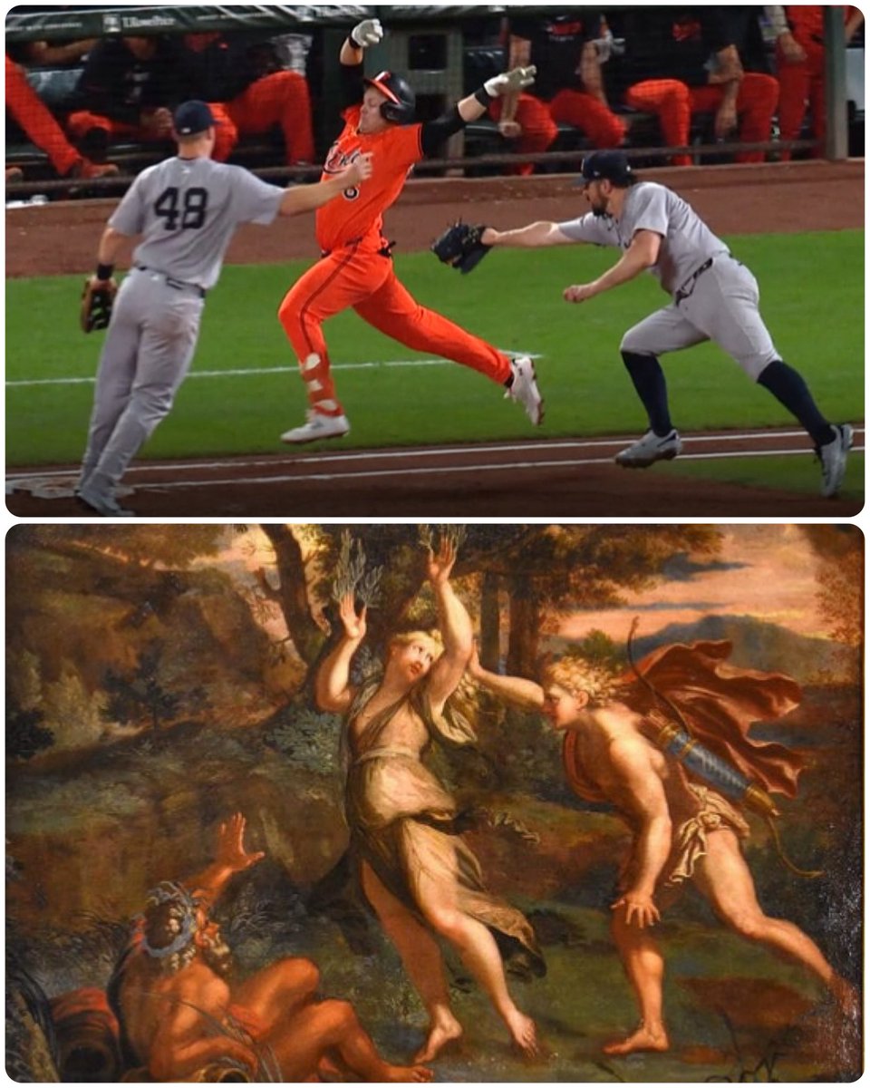 ArtButSports's tweet photo. Apollo and Daphne, artist unknown, 1630-60 https://t.co/s6btiSH23X