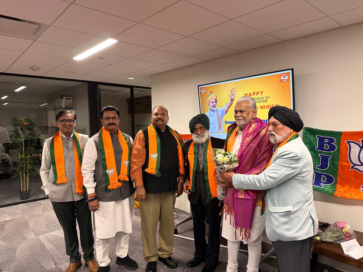ofbjp_usa's tweet image. OFBJP-USA celebrated PM Modi ji’s 75th birthday in DC with Sri Parshottam Rupala ji as chief guest. Highlights included Jan Dhan Yojana’s impact, tribute to freedom fighters, and Telangana Liberation Day honoring Sardar Patel ji’s leadership. 🇮🇳 #Modi75 @narendramodi @vijai63