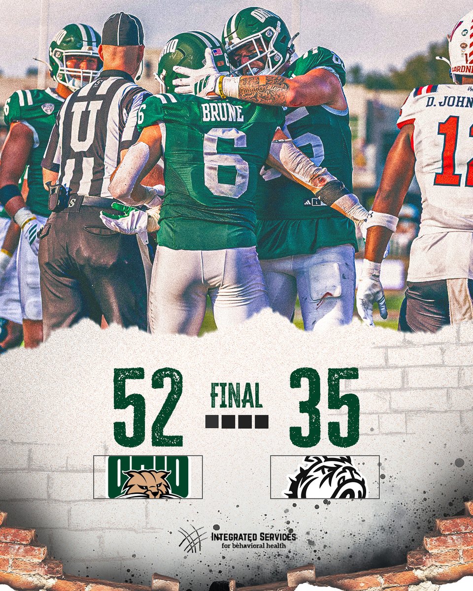 Multiple Bobcats Record Career Days in 52-35 Win Over Gardner-Webb ⤵️ 

🔗 bit.ly/46hzURG

#OUohyeah