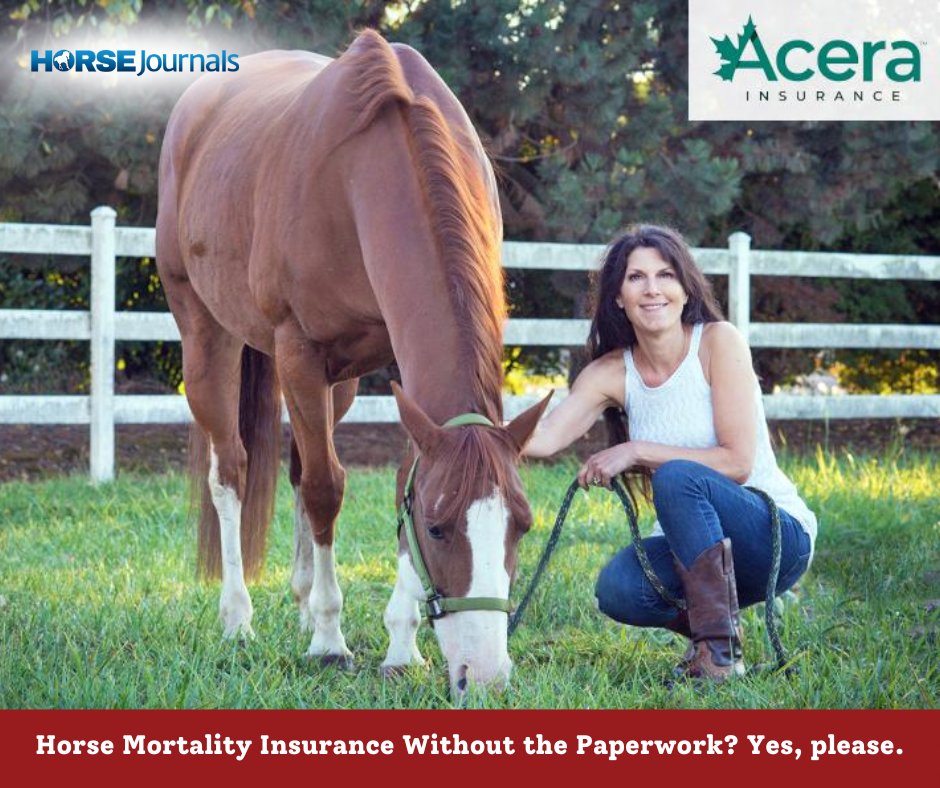 What if you could buy mortality insurance for your horse without having to produce endless paperwork first? As of Jan 1, 2026 that type of equine mortality insurance is a reality with Acera &amp; your PTSO.

Learn more about it 🔗 horsejournals.com/popular/horse-…