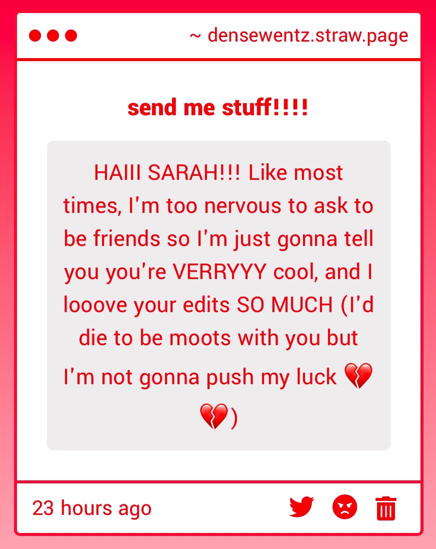 sarah !! tweet media