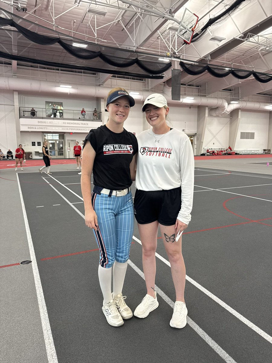 I had the best day ever at <a href="/RCSball/">RiponCollegeSoftball</a> ‘s prospect camp! A big thanks to Coach E, Coach Delpino, and Coach Leuhr, I’m so in incredibly grateful for the feedback and encouragement! I look forward to camps in the future!!!
