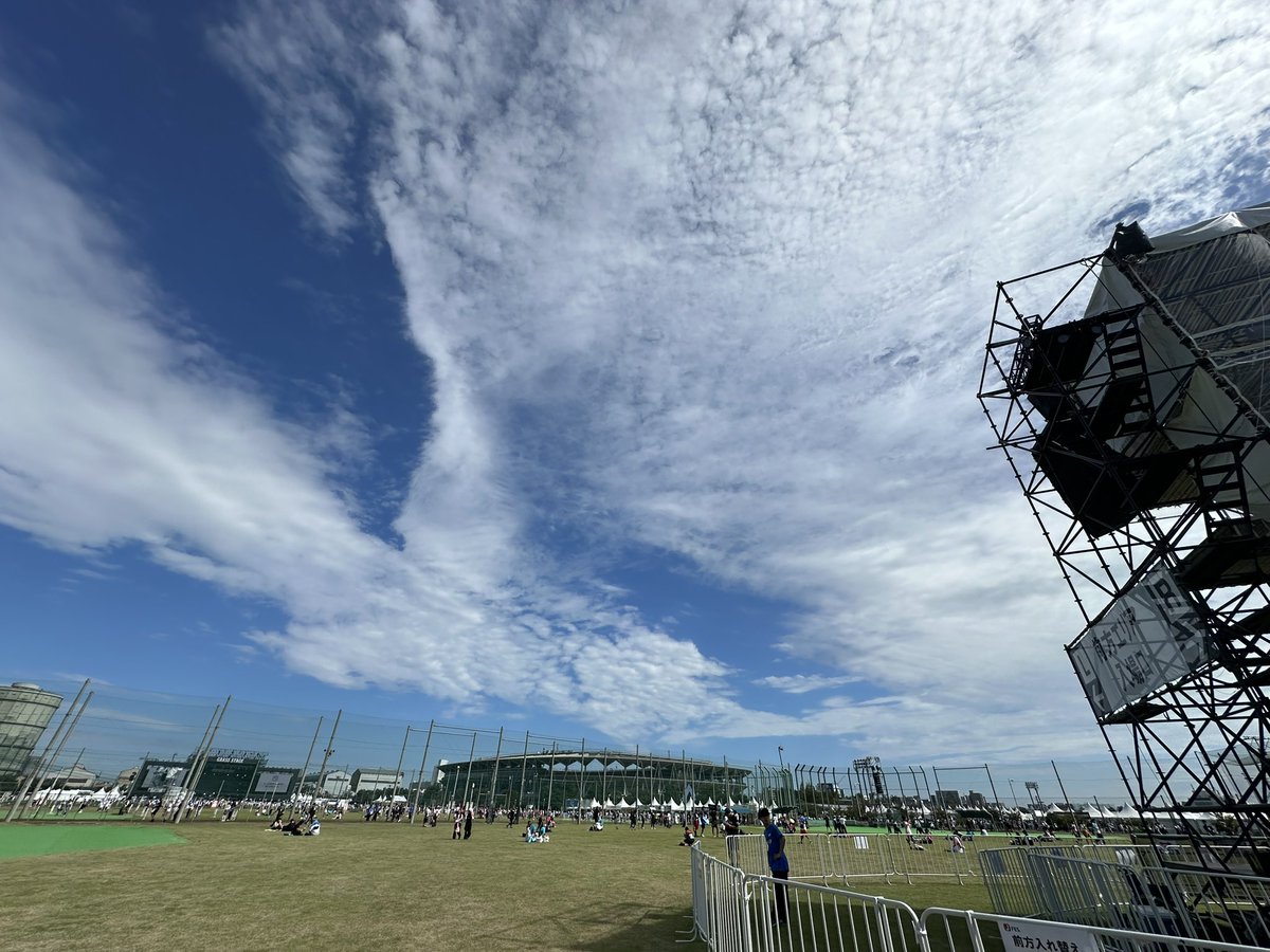 ロッキンの今日の空
#RIJF2025 #ロッキン