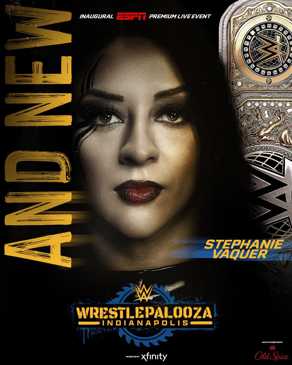 AND NEWWW WOMEN’S WORLD CHAMPION, STEPHANIE VAQUER! 🔥 🙌 

#Wrestlepalooza