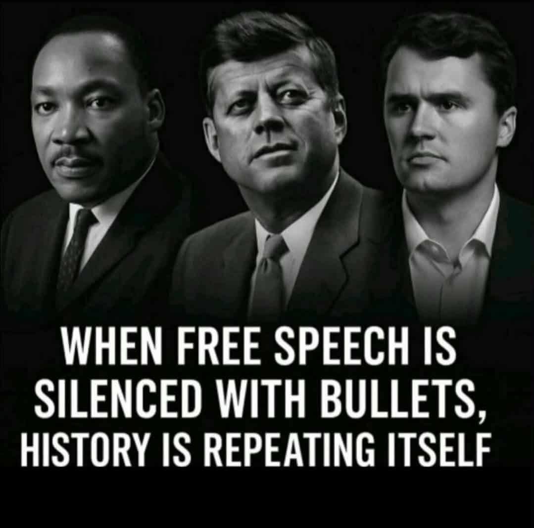 MayNovemb's tweet image. In essence, Charlie took a bullet for all of us, because #WeAreAllCharlieKirkNow
❤️‍🩹🕊️🕯️