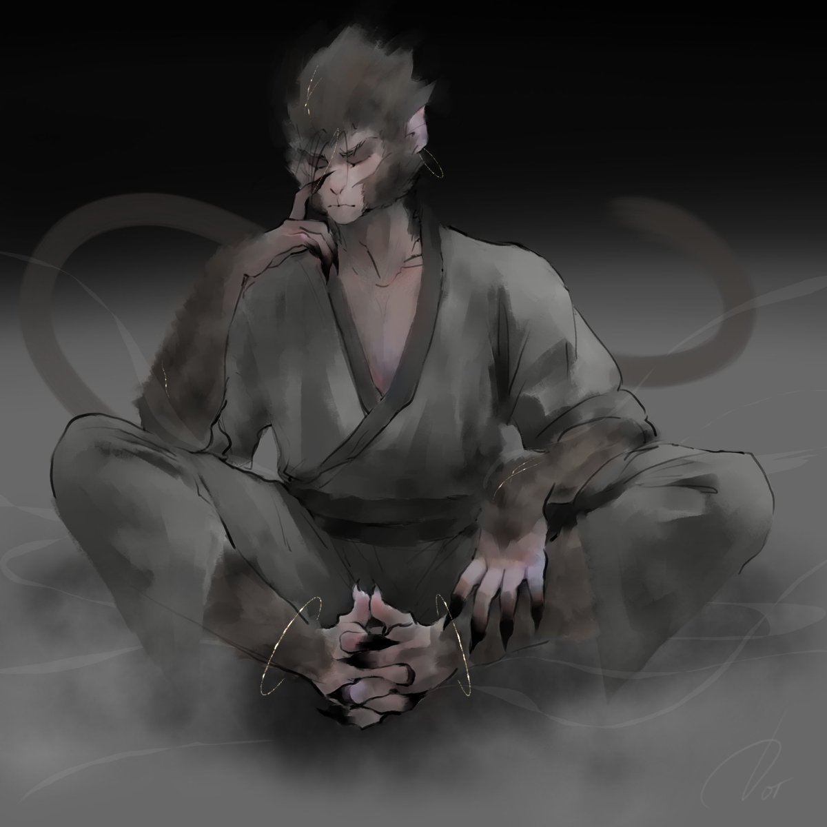 Сунь Укун в раздумьях 👣

#SunWukong #jttw #Journeytothewest