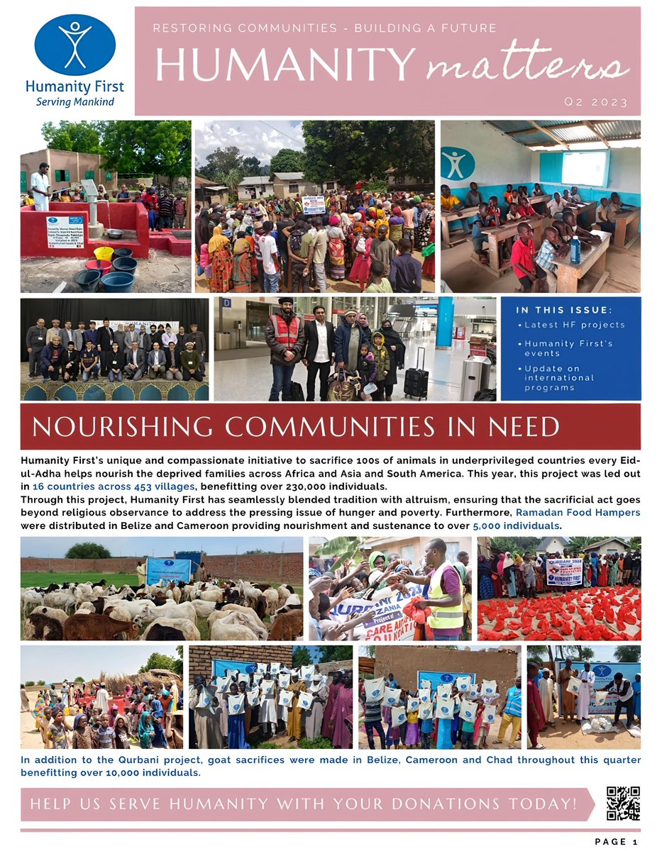 Wherever they go, Ahmadi Muslims build nations through service. #AhmadiyyatTrueIslam