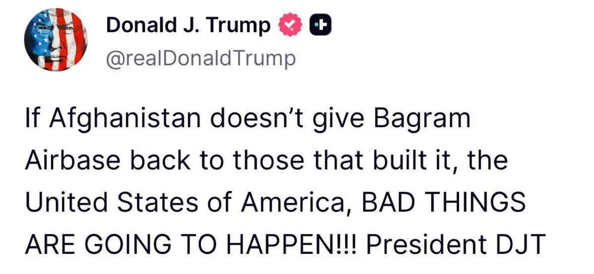 Vladimir Putin News (@vladimirputiniu) on Twitter photo Who built Bagram Air Base? Soviet Union 
Please someone tell to American President That it was built by USSR not USA Who built Bagram Air Base? Soviet Union 
Please someone tell to American President That it was built by USSR not USA