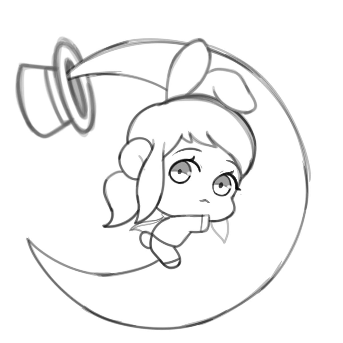 [Day 223] moon hat
#Hat_kid #ArtistOnTwitter #ahit #chibi #ahatintime #hatkid  #hatgirl #cute #ibisPaintX