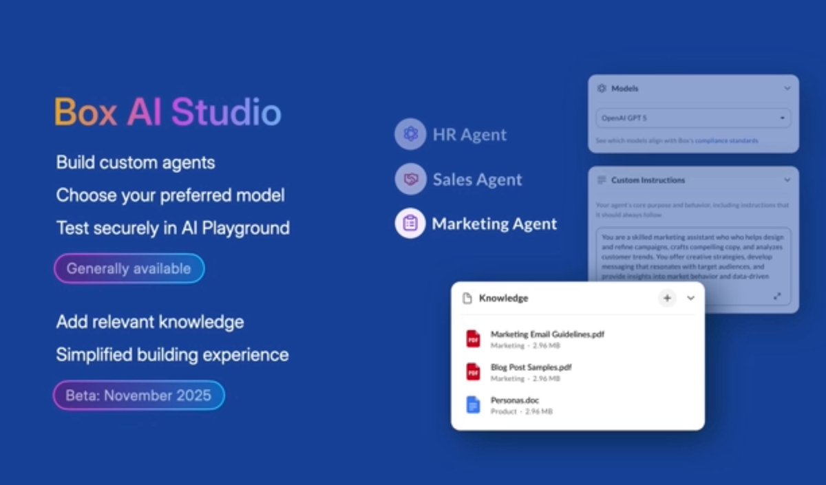 ankurkumarz's tweet image. Liked the way Box envisioning their Box AI #Agenticplatform to leverage their core strategy and power of unstructured data and insights generation from the corpus with Agentic workflows and out-of-the-box and bespoke AI agents 👍🏻

@BoxWorks 

youtu.be/rxJ3FJVjY8M?si…