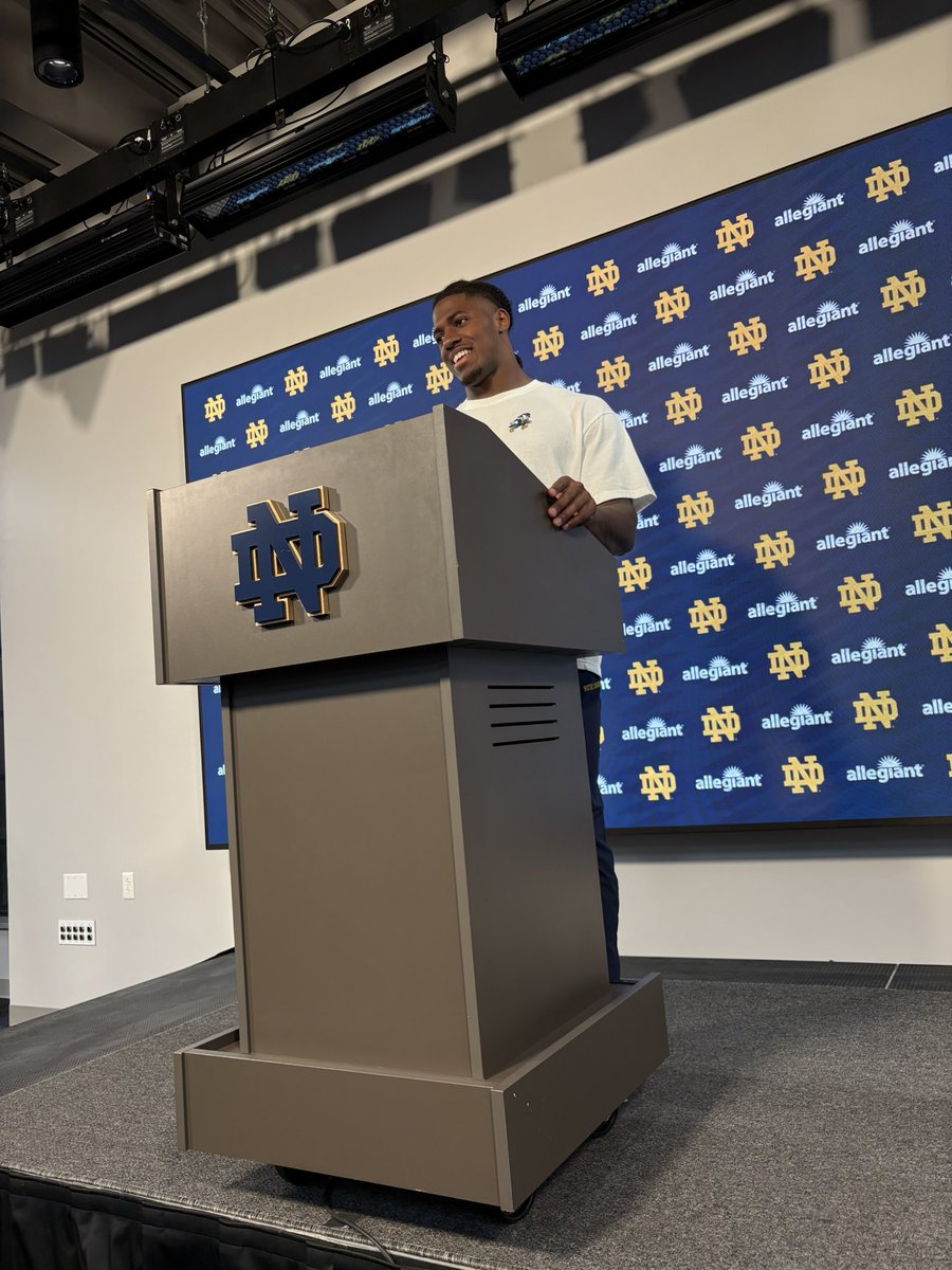 Notre Dame RB Jadarian Price on Marcus Freeman calling him one of the most unselfish players he’s ever been around:

“That’s just what we do here at Notre Dame — whatever it takes to win.”