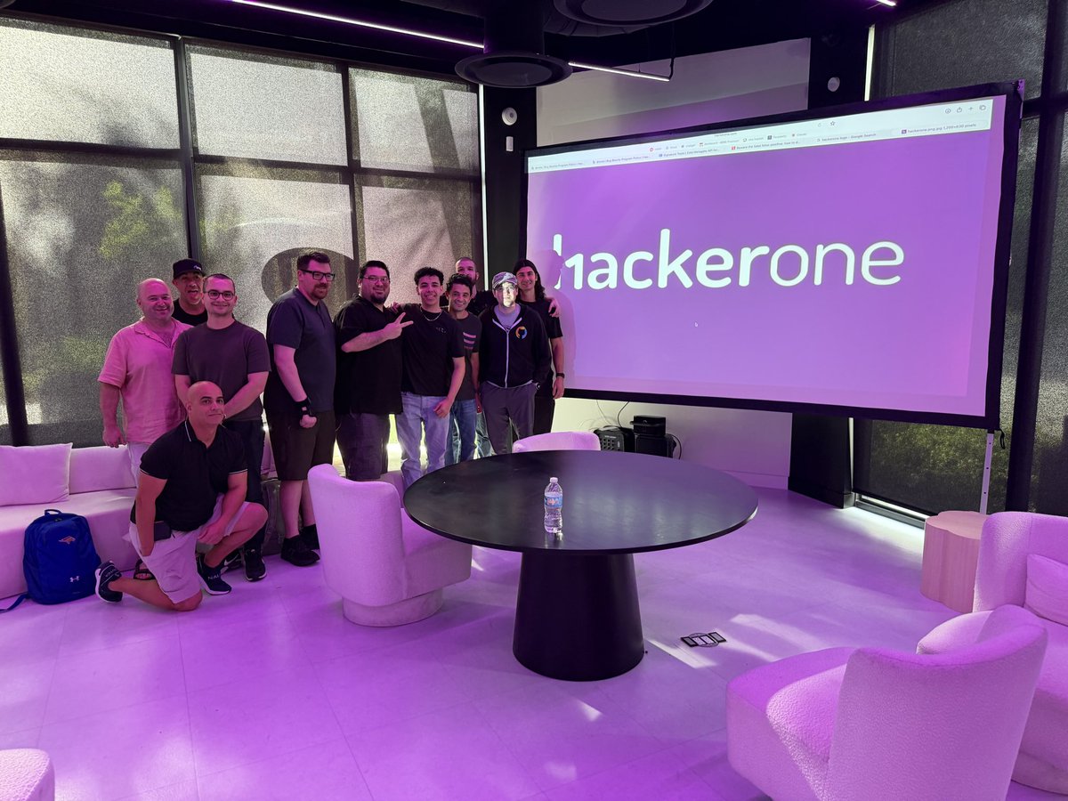 My people. Thank you <a href="/Hacker0x01/">HackerOne</a> for helping us get together and do what we love