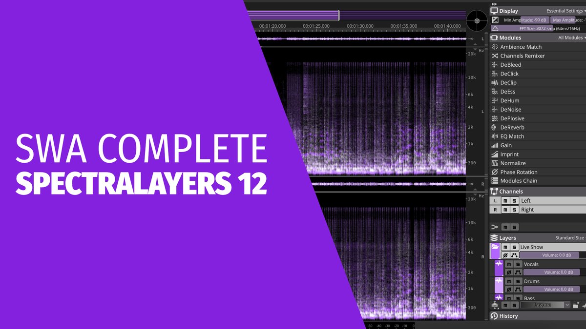 swaudio's tweet photo. 🎬 New tutorial! SWA Complete SpectraLayers 12
Unmix songs, isolate voices, repair audio, and explore AI-powered sound design. 

https://t.co/iOmkRYsgn9 https://t.co/2MENyqjGuB