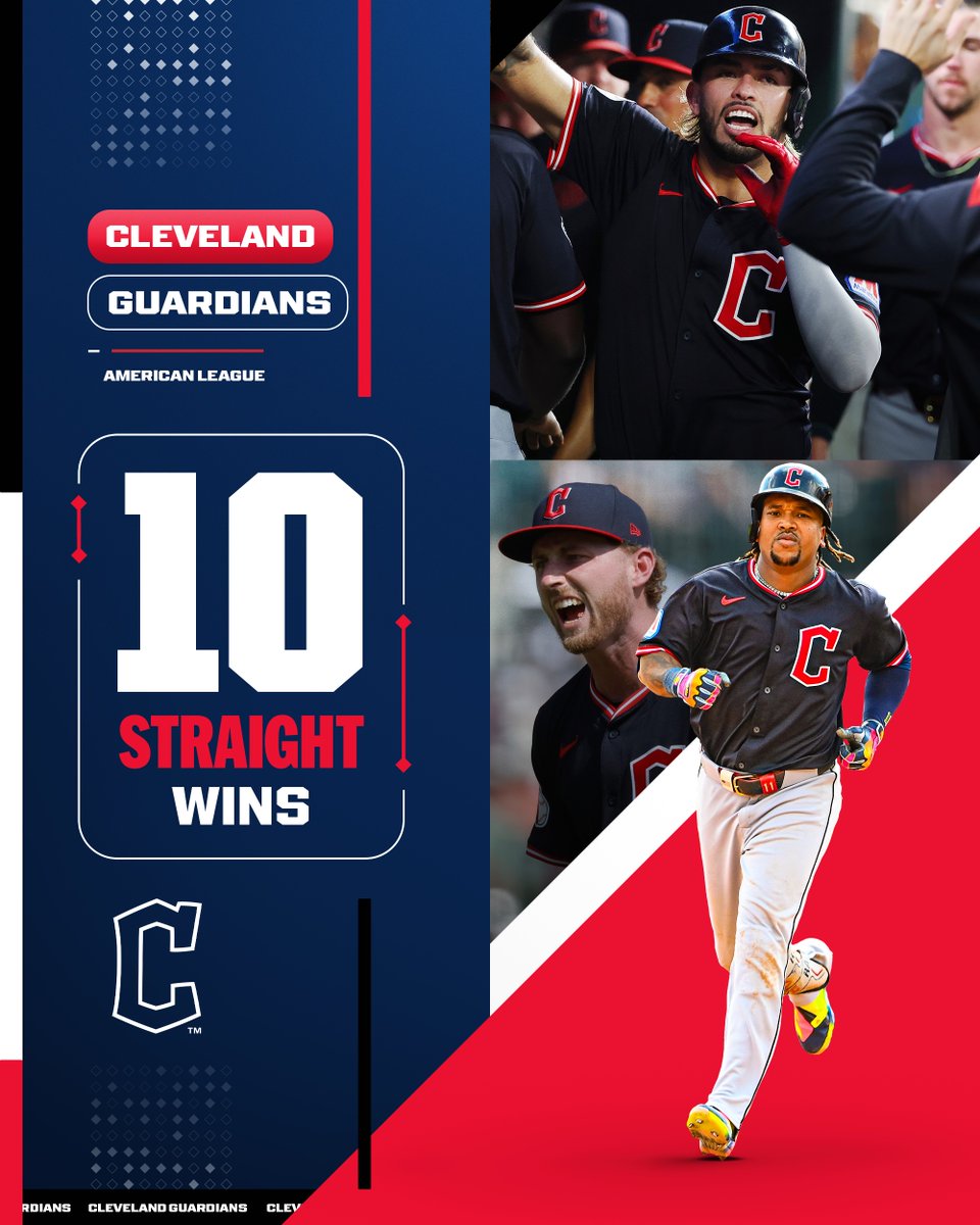 MLB (@mlb) on Twitter photo The <a href="/CleGuardians/">Cleveland Guardians</a> have flipped the script and are now ONE game behind the Tigers in the AL Central race after their 10th straight win 😮 The <a href="/CleGuardians/">Cleveland Guardians</a> have flipped the script and are now ONE game behind the Tigers in the AL Central race after their 10th straight win 😮