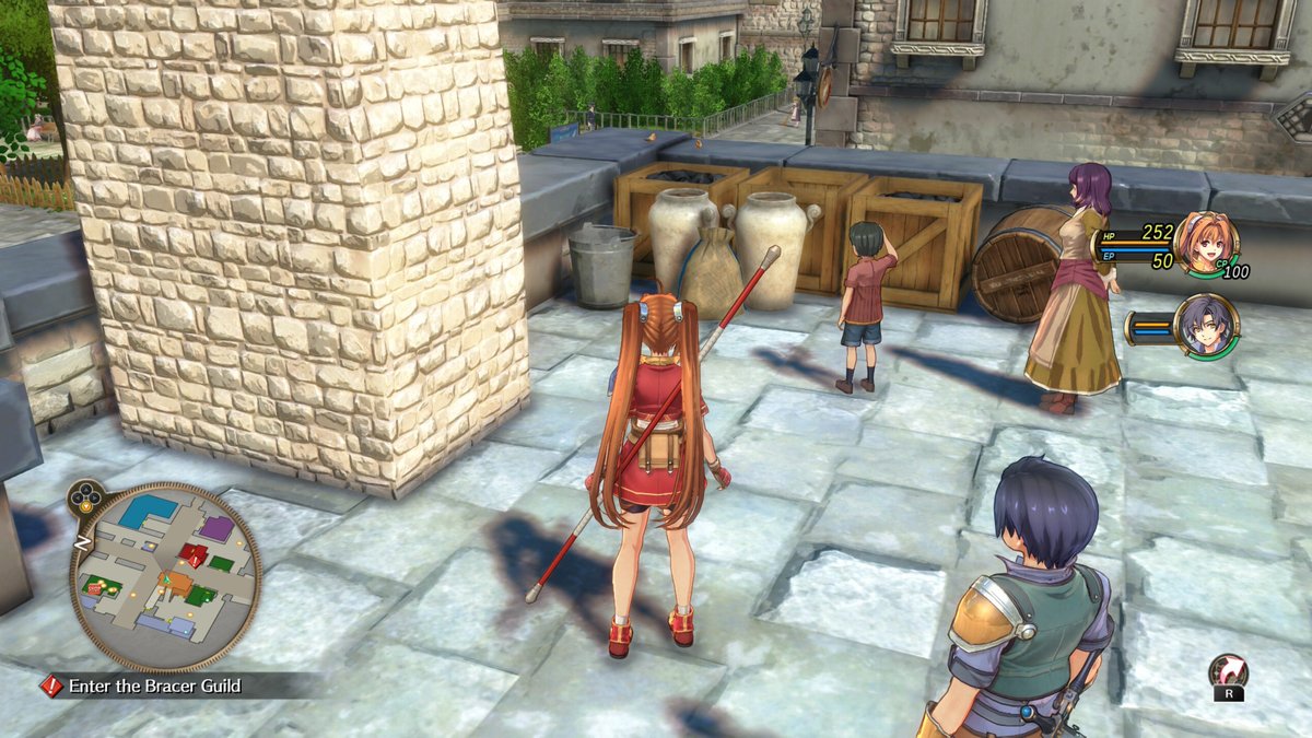 bowloflentils's tweet photo. The attention to detail in Sky 1st Chapter is really something else. Even the silent NPCs have their own little narratives. For example, there are two NPCs in Rolent that you can't talk to: an old woman that is always reading by herself and a boy waving at some birds. 🧵 https://t.co/wuxRtgC0WK