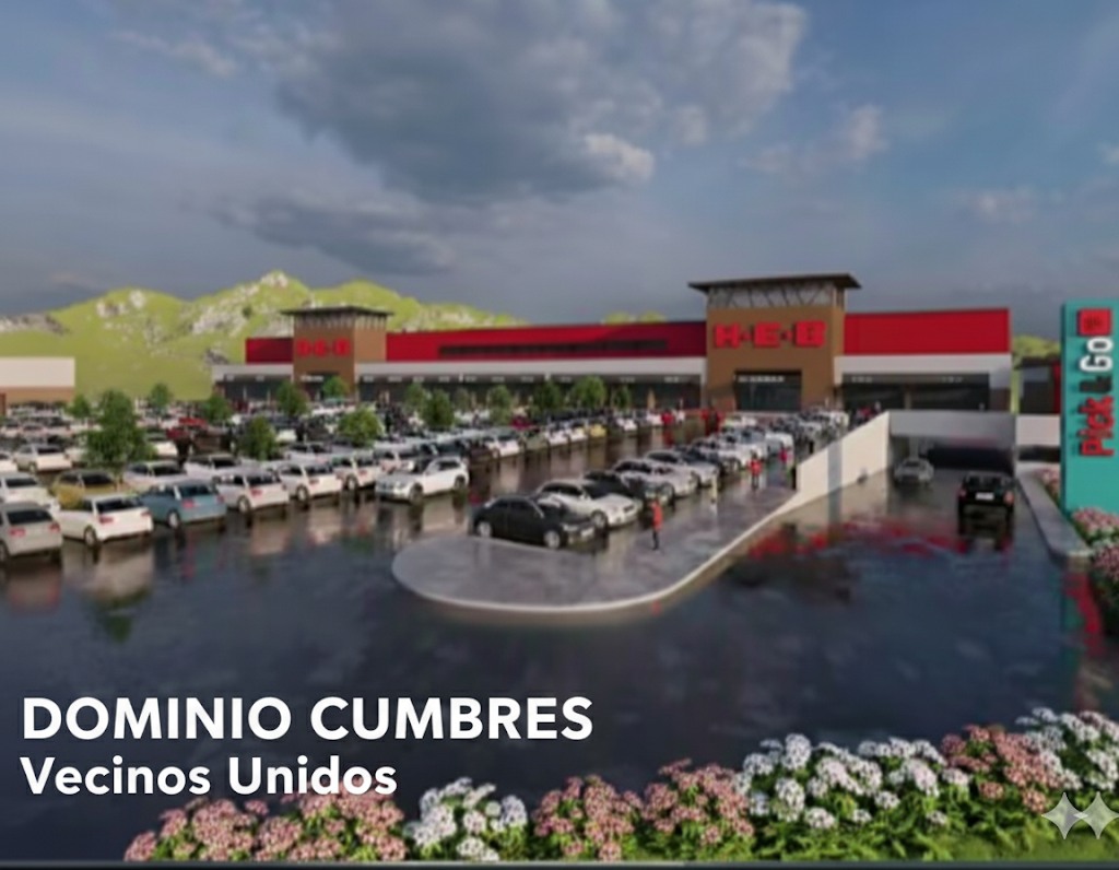 Dominio_Cumbres's tweet photo. 📷 Render oficial del nuevo H-E-B en Dominio Cumbres 📷
Vecinos, les compartimos esta primera imagen de cómo lucirá nuestra próxima tienda H-E-B. En el render se aprecia la fachada principal,
#dominiocumbres #VecinosUnidos #HEB #hebdominiocumbres https://t.co/sMRgVgeRMj