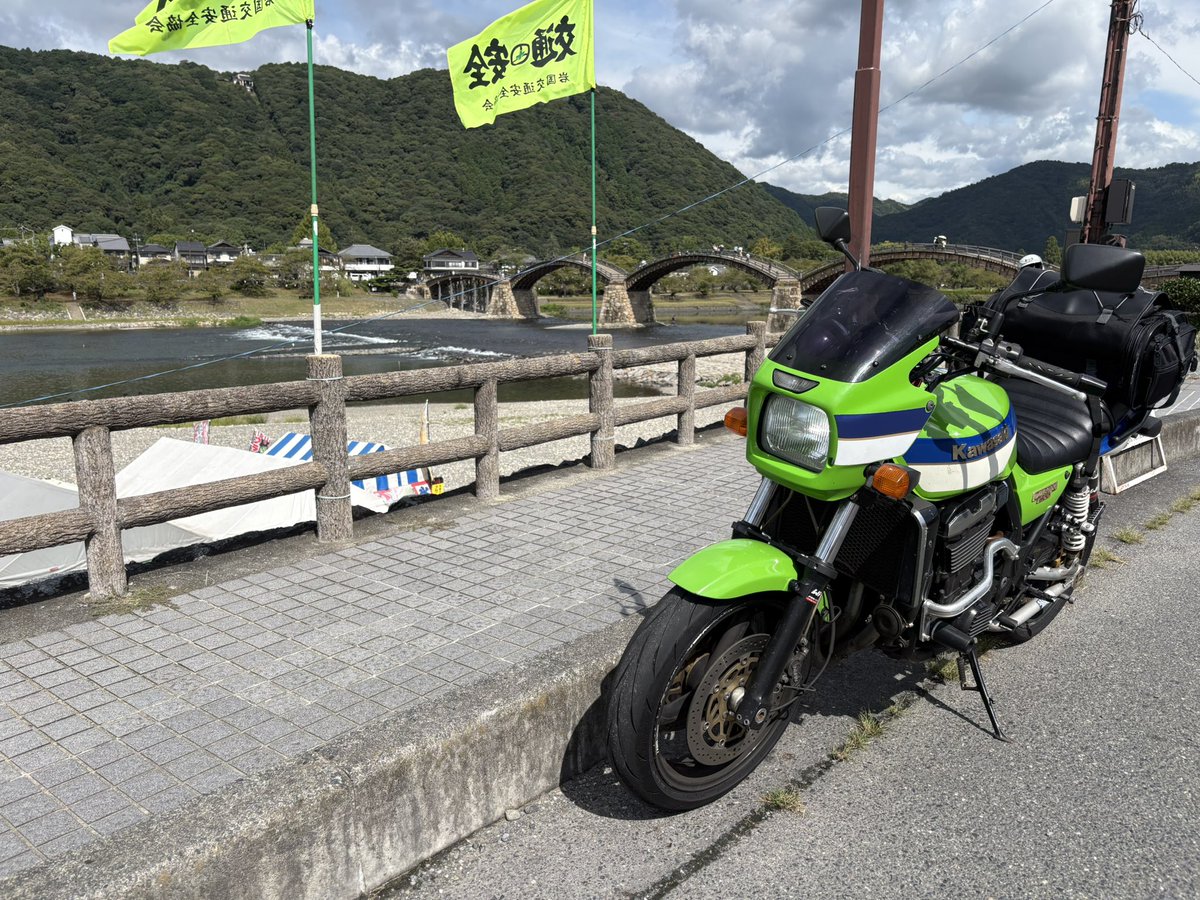 bknob9's tweet photo. 岩国の錦帯橋まで来てます
ここにくるのは10年ぶりくらい😄 https://t.co/2M6DsL7c1f