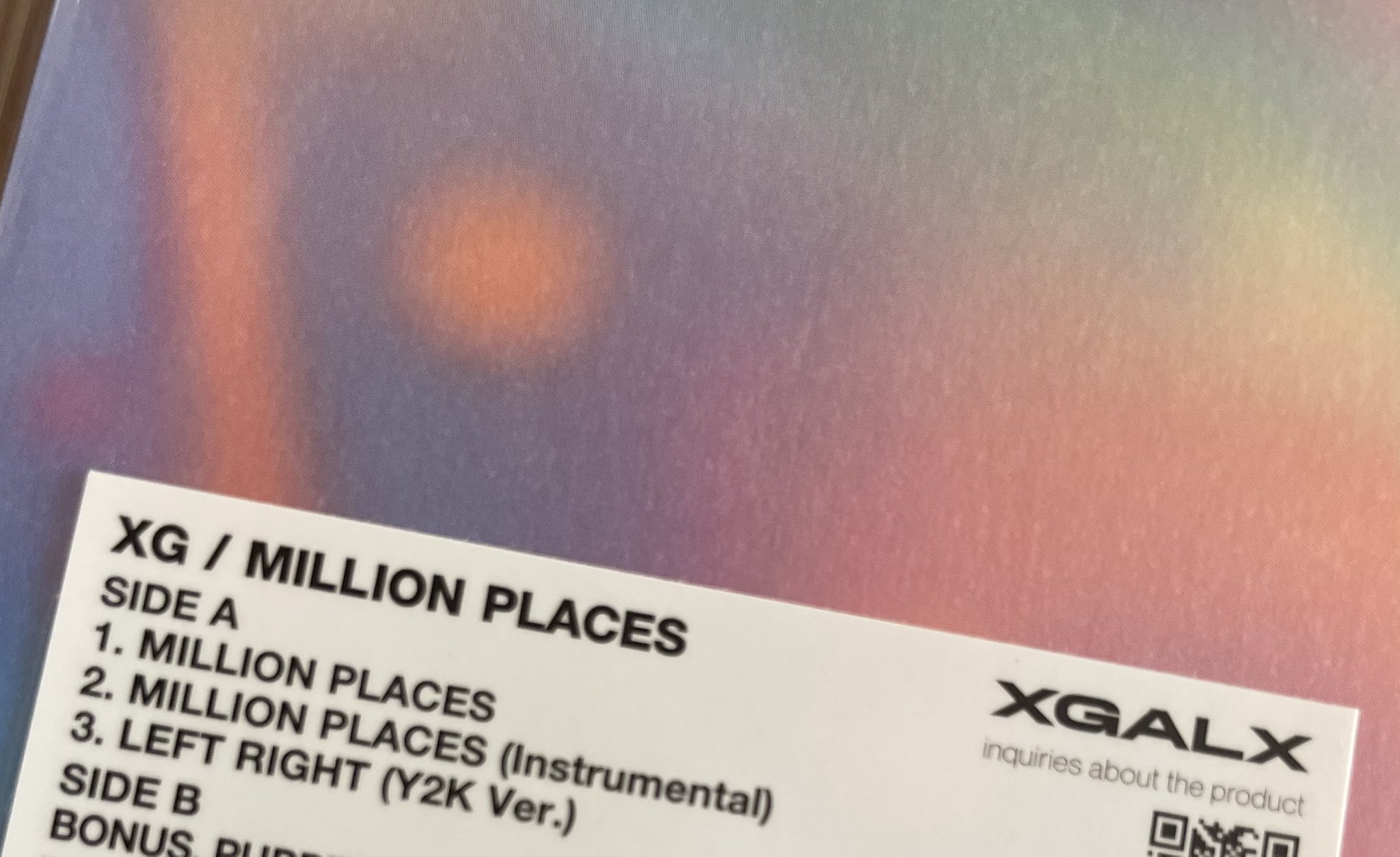 The CD・DVD・ブルーレイ 【xg】million places・vinyl