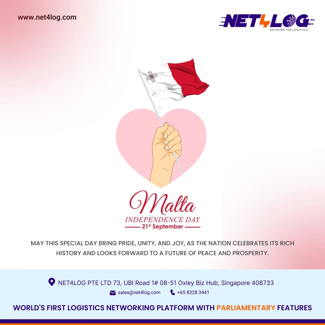 net4log's tweet image. Independence Day Greetings to Malta! 🌍✨
Celebrating freedom, unity, and the bright future of the nation. 💫

#MaltaIndependenceDay #Malta #NationalDay #Freedom #Unity #Net4Log