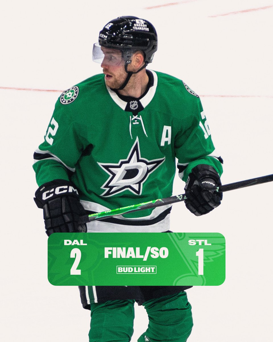 DallasStars's tweet photo. Feels good to be back 🤠

STARS WIN!!!!

@budlight | #TexasHockey https://t.co/Ea41bDJTKJ