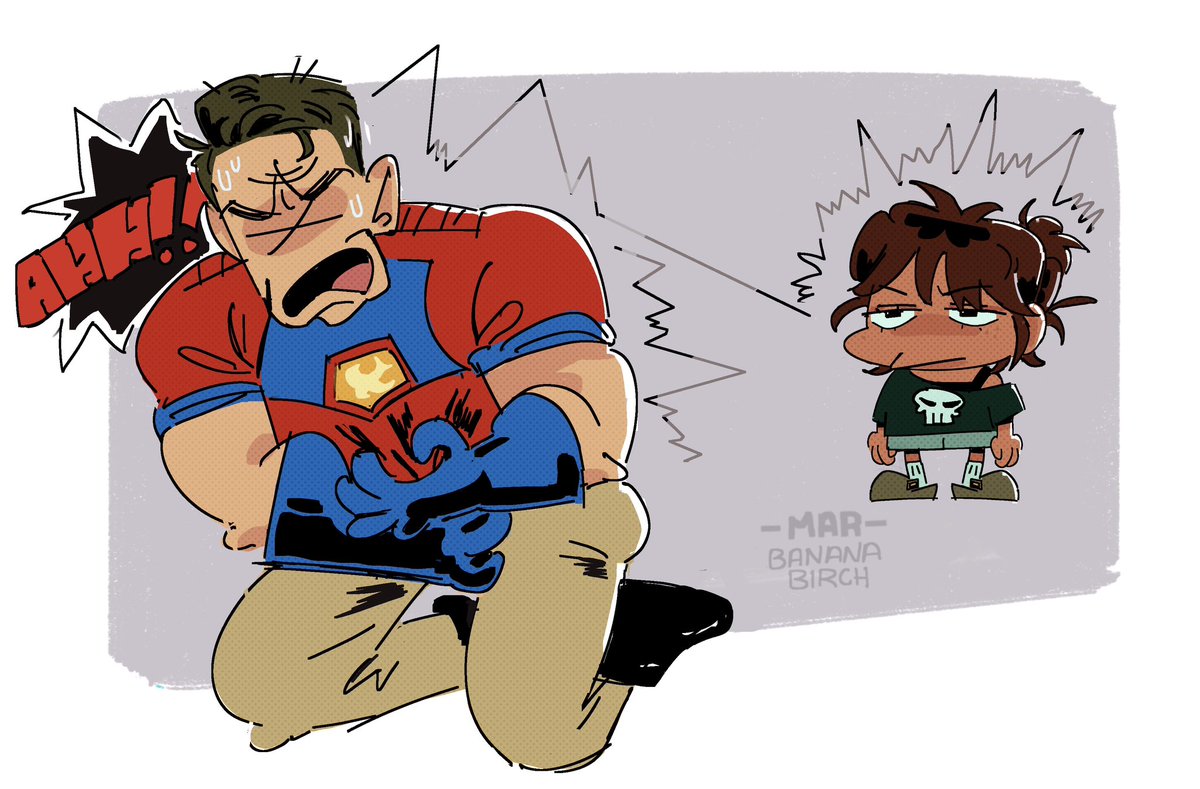 Projecting my period cramps onto peacemaker cause he was mean to his friends #Peacemaker