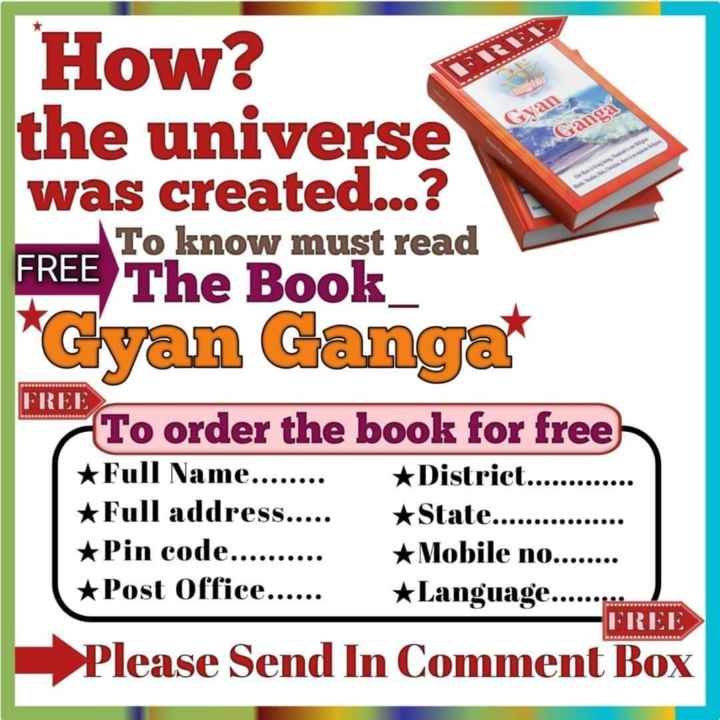 Order Now 100 % Free Book Gyan Ganga 📙 

send us 👇
your name :
Address : 
Contact number :
Pin Code : 

send above details on +91 7496801825 on WhatsApp 

#Trendingbook #SantRampalJiMaharaj #spiritualleadersaintrampalji #TrueDevotion #viralchallenge  #booklovers #bookloversof