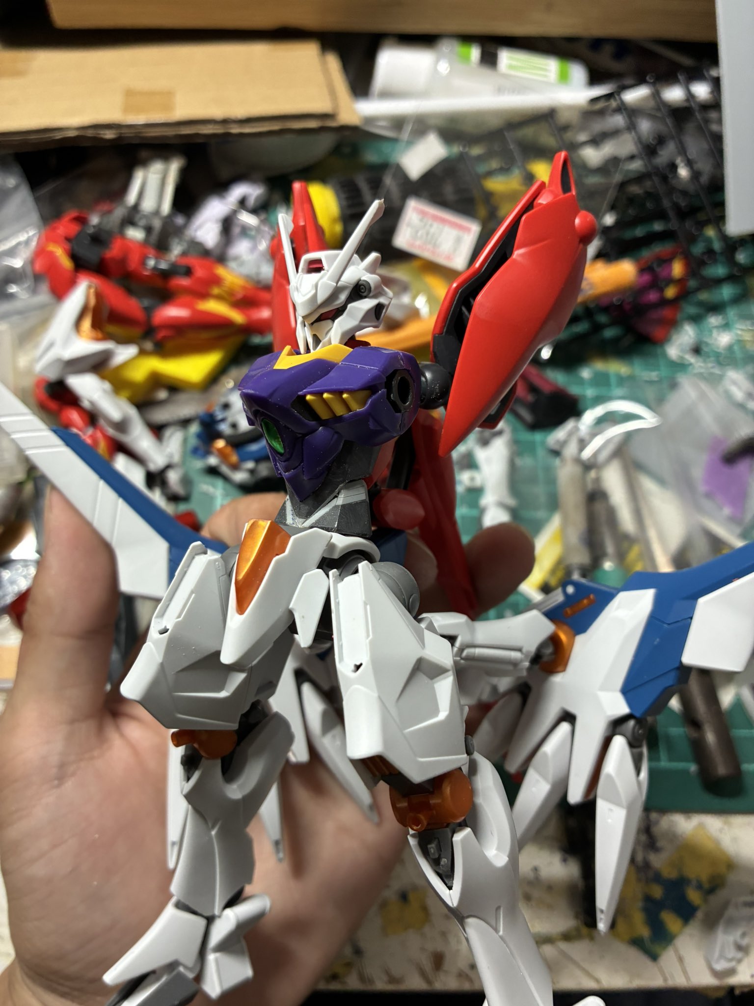 ガンプラ　MG 組立済み　整備してさらにカッコよくして下さい(*'▽'*) Z GUNDAM】MG 1/100 RX-178 Gundam Mk-II Ver.2.0 (AEUG