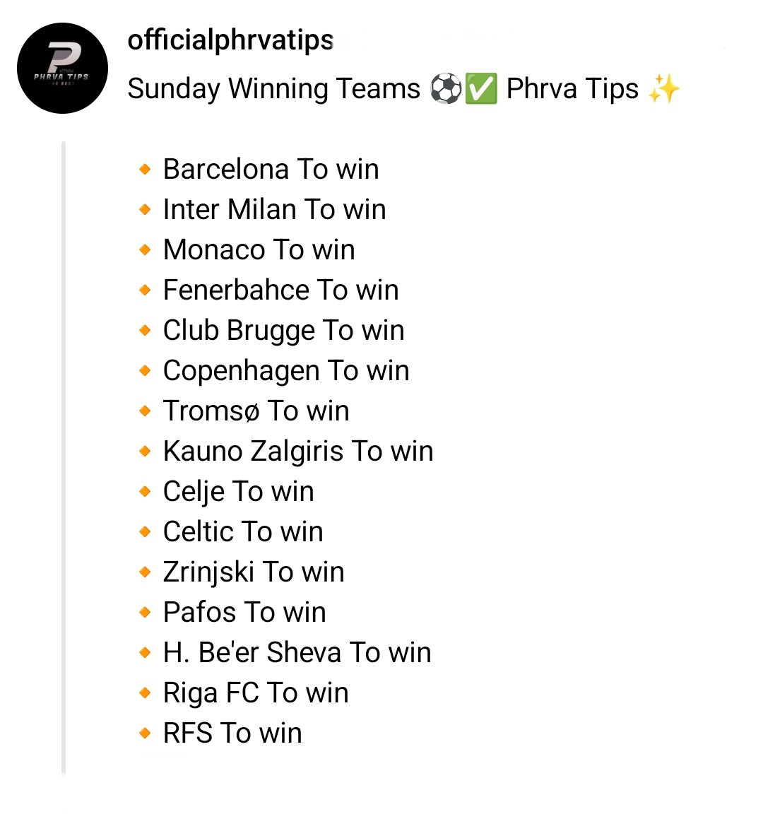 phrvatips's tweet photo. 𝗦𝘂𝗻𝗱𝗮𝘆 𝘄𝗶𝗻𝘀 ⚽🍀 https://t.co/0Gscm37HUn