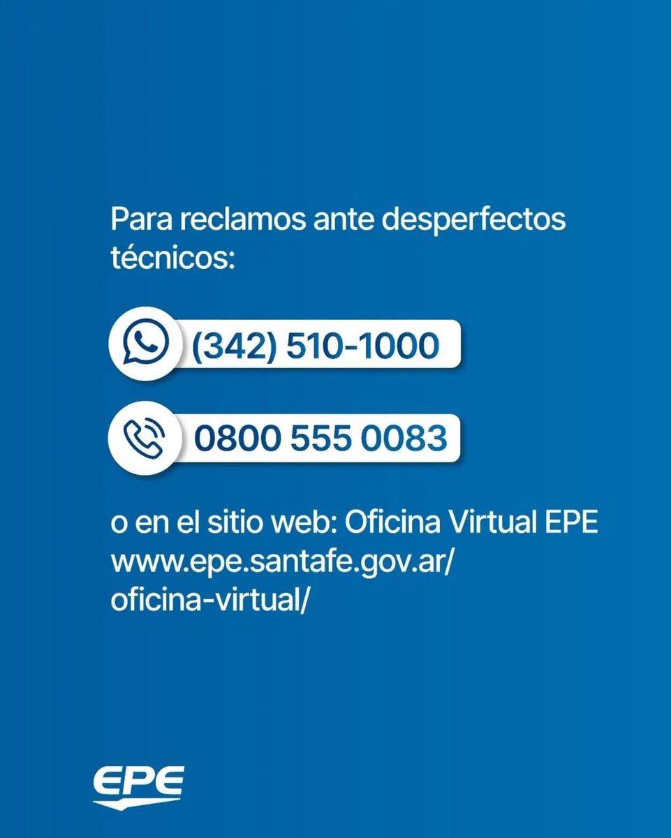 #Rosario registramos una falla en la Estación Transformadora Sarmiento. A través de maniobras pudo reponerse gran parte de los usuarios afectados. 
Se trabaja para reponer en su totalidad. 
Si aún te encontras sin servicio por favor realizá el reclamo.