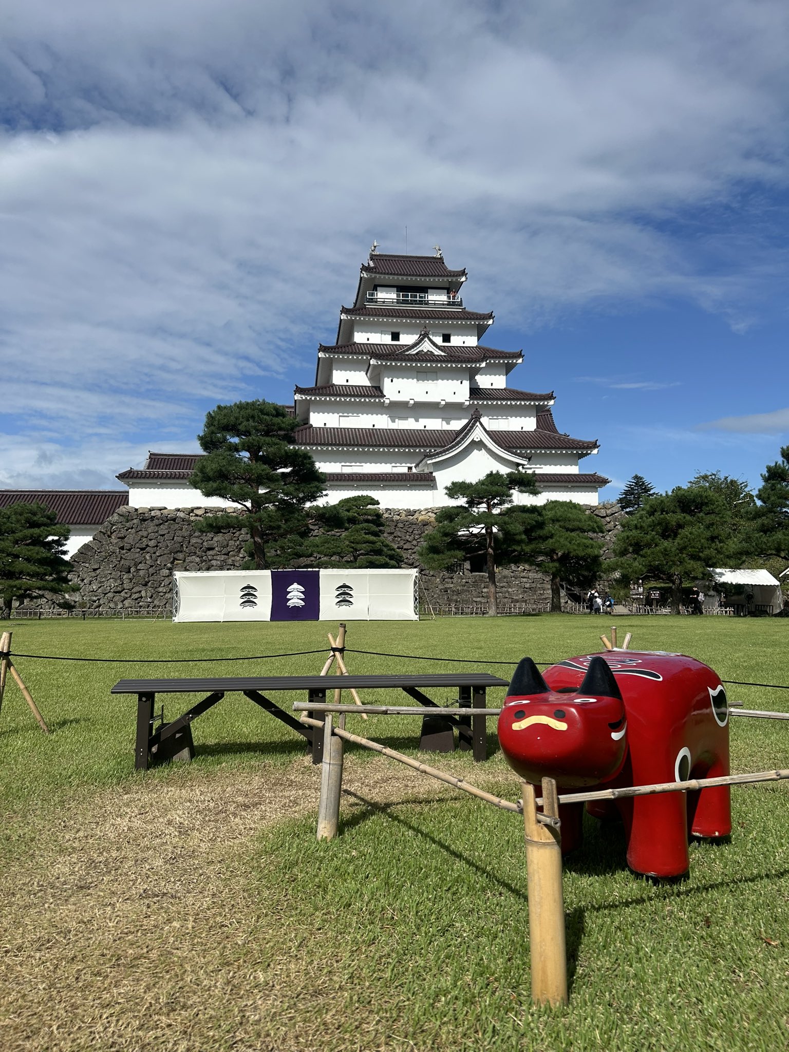 【幕末】 会津若松　三匹獅子　鶴ヶ城 幕末】 会津若松 三匹獅子 鶴ヶ城 - メルカリ