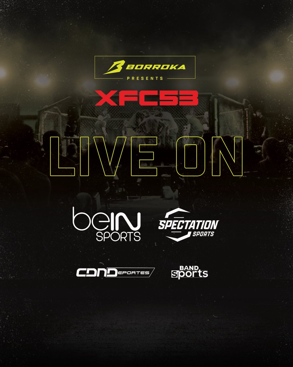 .<a href="/BorrokaMMA/">Borroka MMA</a> presents #XFC53 is LIVE! ⚡️

TONIGHT!
@VHLVTheater
#LasVegas, #Nevada

#MMA
<a href="/XFCFight/">XFCFight</a>
<a href="/beINSPORTSUSA/">beIN SPORTS USA</a>