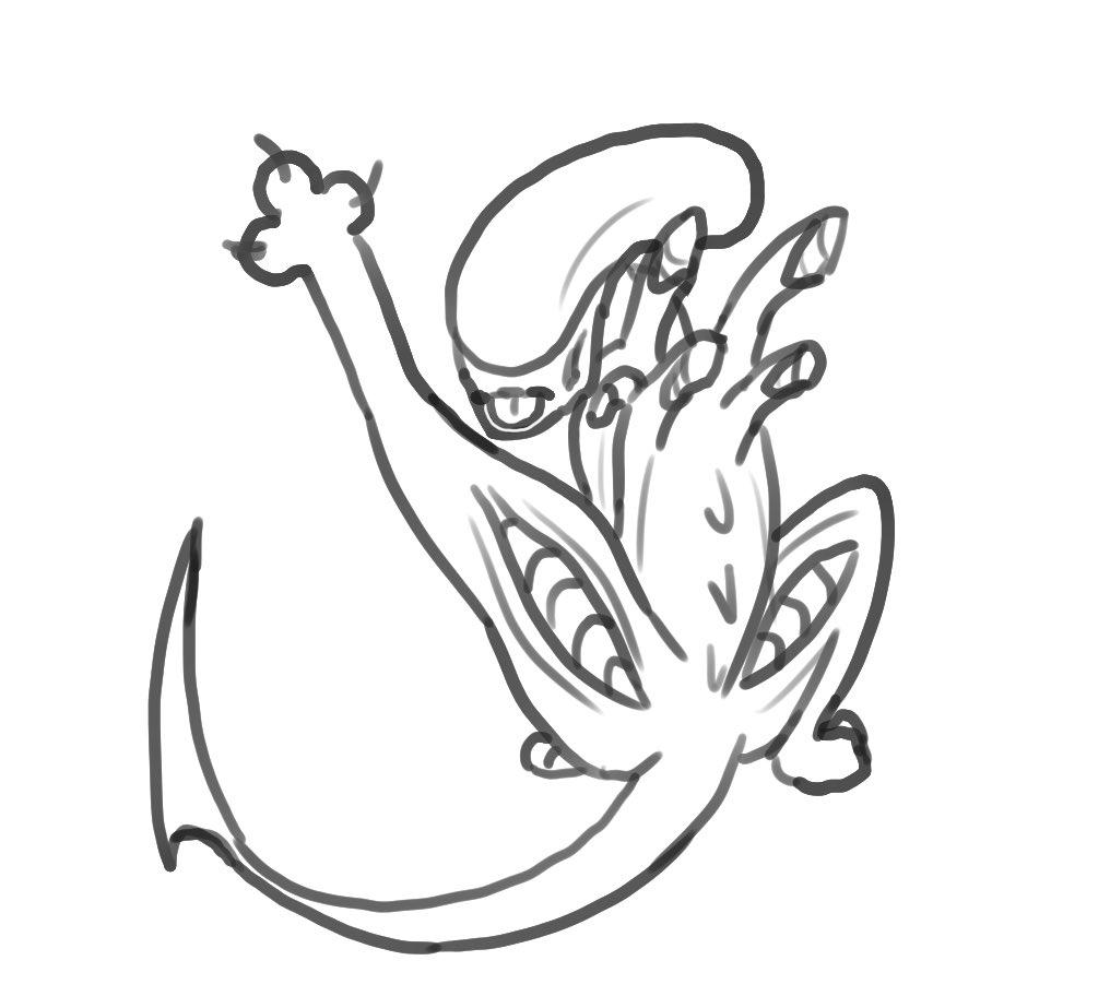 KaariDrawzz's tweet image. Stupid ass doodles for my friends 
#xenomorph #yautja