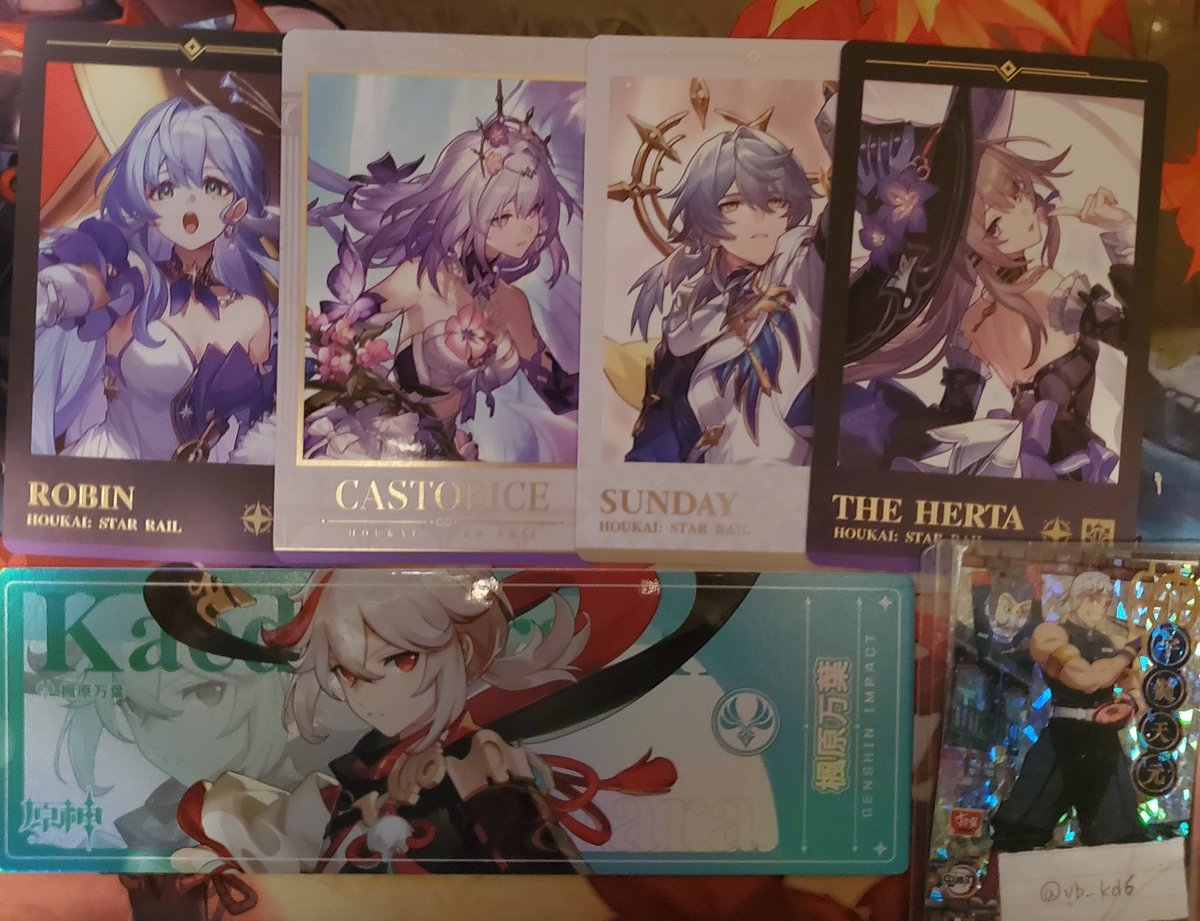 vb_kd6's tweet photo. 【交換】原神 崩壊スターレイル スタレ   POP UP 特典

譲:楓原万葉
ロビン、キャストリス、サンデー、マダムヘルタ

求:モーディス、アナイクス、ブートヒル、キィニチ

モーディス、アナイクス優先
異種交換可能
現在会場にて手渡し可能
お気軽にお声掛けください https://t.co/Dqy569md3K