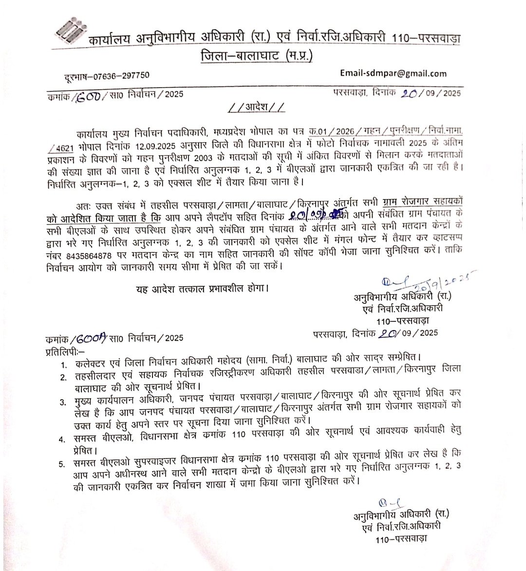 प्रदेश में कार्यरत ग्राम रोजगार सहायकों को एक तरफ सरकार अंशकालीन कर्मचारी मान रही है तो दूसरी तरफ निर्वाचन में बीएलओ जैसे अन्य महत्वपूर्ण कार्य भी सौंप रही है,मतलब जीआरएस साथियों से काम तो सब करवाए जा रहे हैं मगर अधिकारों की बात आती है तो फिर सरकार सुनती क्यों नहीं?मजाक है क्या?
