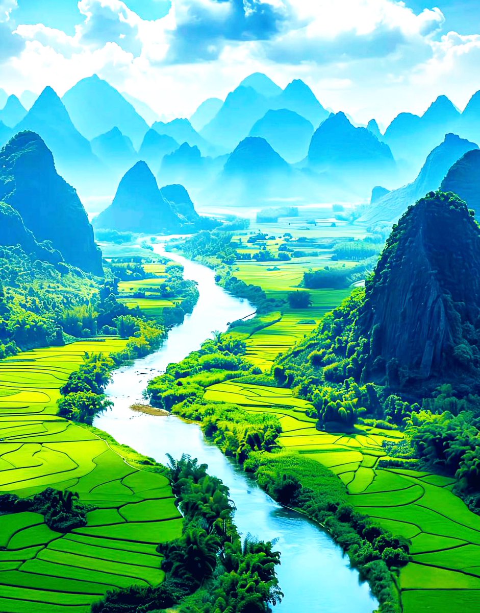 rubycomes's tweet image. 👩🏻🎨 Amid the vast green mountains, where white clouds dance around the peaks and streams whisper softly, my heart finds its calm. 🌿⛰️✨
With you beside me, your eyes are the warm lighthouse guiding me through every path — whether the storms of the sea or the depths of the…