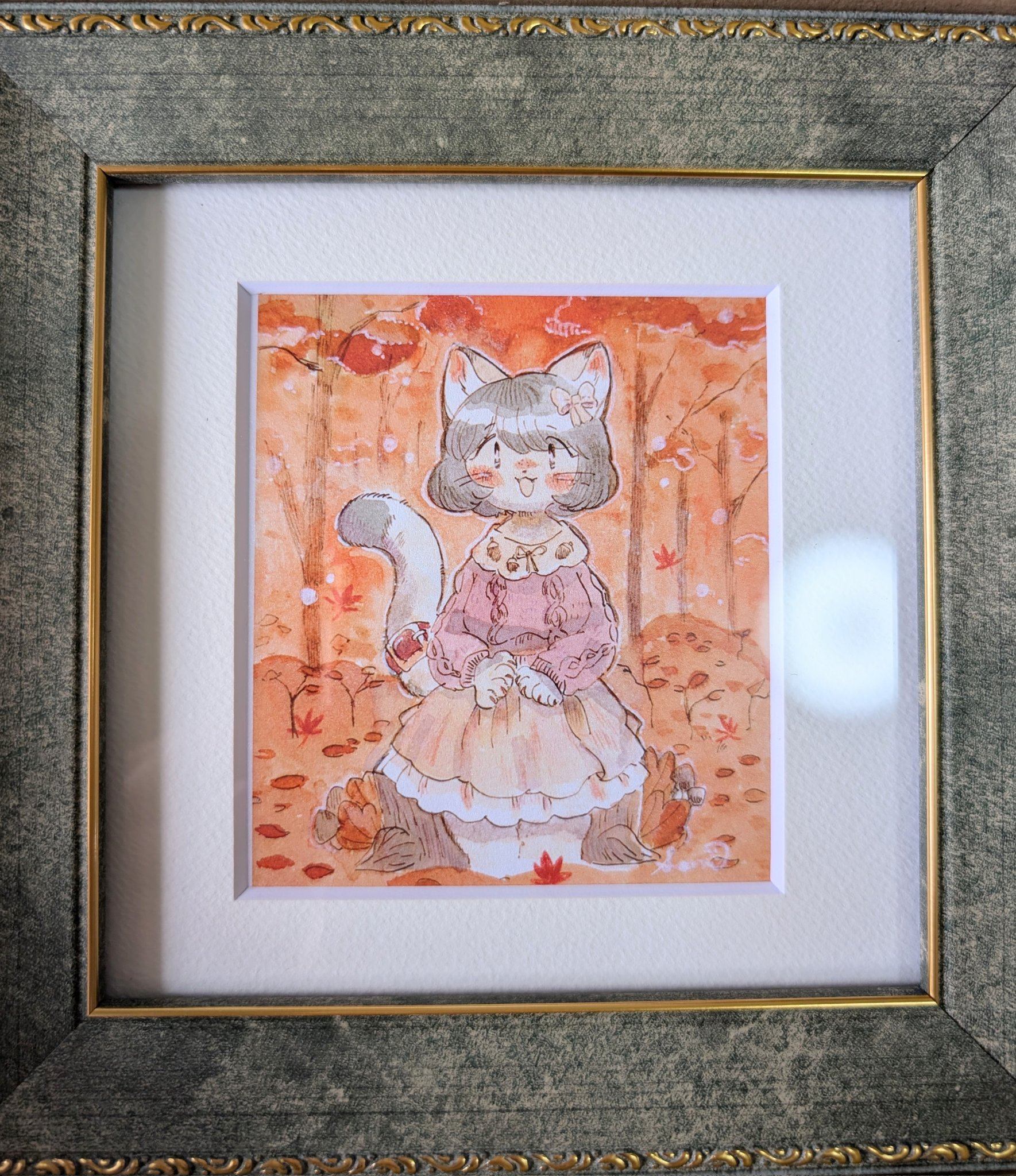 ヤマノススメ　箔押しサイン入り　複製原画　額縁　アート らのすぽ！箔押しサイン入り複製原画: | カドスト | KADOKAWA