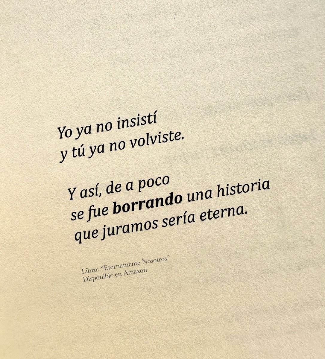 Libro: “Eternamente Nosotros” 📗