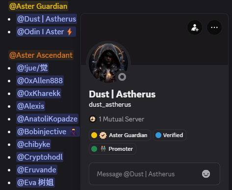 FabianXBT's tweet photo. Late early but took a position in $ODIN too. 

It seems Odin has more lore in @Aster_DEX eco by the number of roles he have in discord.

0x06c910d728499aa9aa7da39fb26ddc5dc6ea4444 https://t.co/dAK4vE2fhP