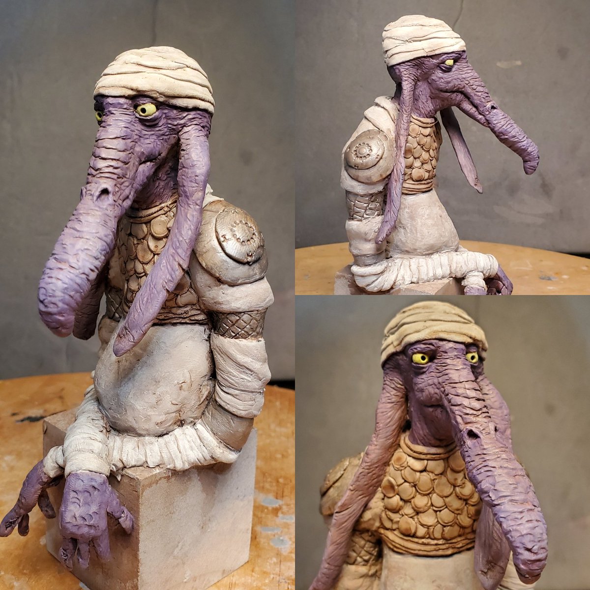 KyleBeautweet's tweet photo. I used to sculpt Star Wars characters hoping to convince Disney it should make a stop-mo Star Wars. https://t.co/t6FfVdBEki
