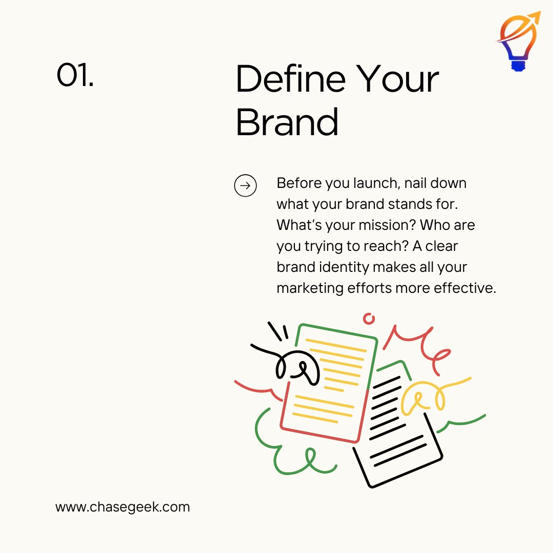 chasegeek's tweet image. Starting a business? 🚀
Your marketing strategy is KEY. Nail these 5 tips to go from launch to lift-off!
Ready to get a personalized strategy that works for you? Contact us for expert guidance!
#StartupMarketing #MarketingTips #Startups #Entrepreneurship #DigitalMarketing