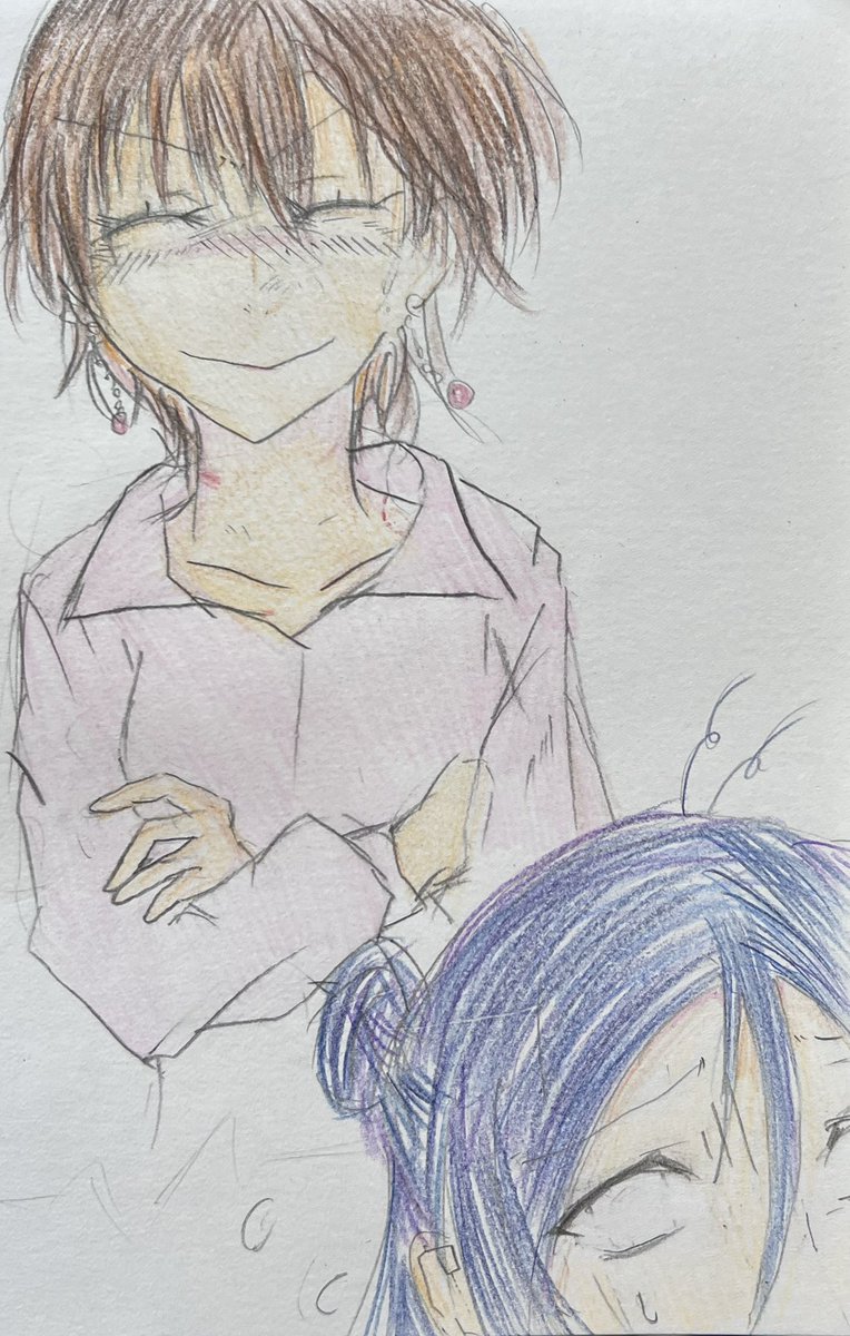 BirthHopeMetor's tweet image. わたゆずでなんか知らんが柚希さんをキレさせたわたさん。徹夜で書き物しようとしてバレた時
柚希「お返事は?」
わたさん「うぃ、ウィルコォ…」
ギャグ顔わたさん初めてや