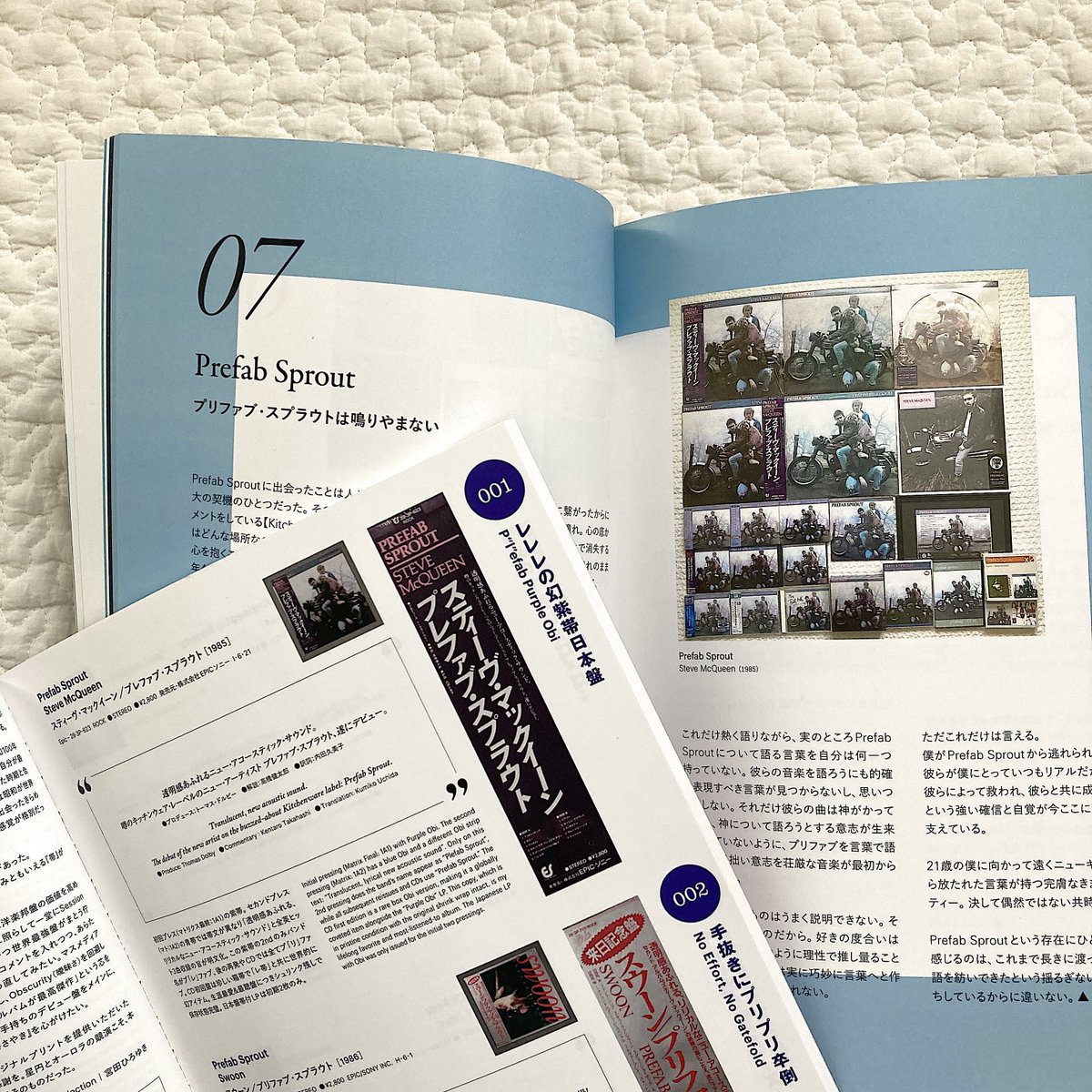 muselection's tweet image. プリファブ・スプラウトは、拙書『Acoustic Momentum』にも別冊『OBIsession』にも多数登場する大好きなバンドのひとつ。
2025年は『Steve McQueen』40周年。拙書と共にこの名作の素晴らしさを再確認されてみてはいかがでしょう？ 拙書がその案内役になれば超嬉しいです！
↓
instagram.com/p/DO2SF6jgR4Q/…