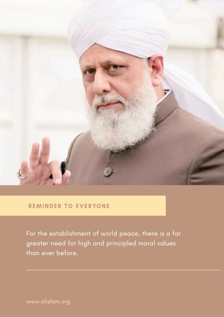 Skfatehuddin's tweet image. Hazrat Khalifatul Masih V (aba) reminds us: “Prayer and service to humanity are the two most powerful tools for peace.” #AhmadiyyatTrueIslam

#AhmadiyyatTrueIslam