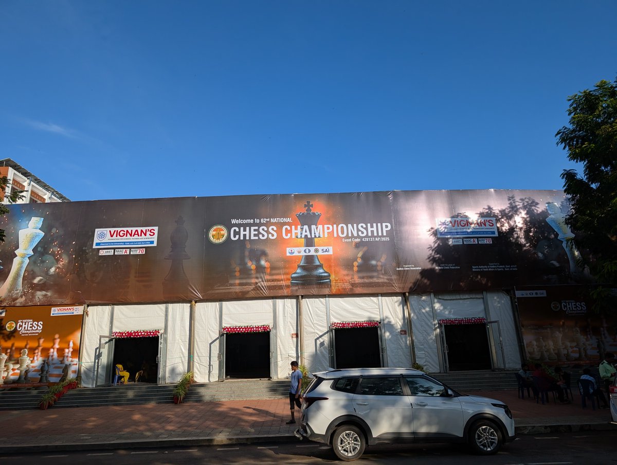 ChessbaseIndia's tweet image. 62nd National Chess Championship starts today at @VFSTR_Vignan University in Guntur, Andhra Pradesh

Total 393 players including 14 GMs, 30 IMs and 2 WGMs have registered from various states, union territories and units.

📷Shahid Ahmed

#Chess #ChessBaseIndia #National #Guntur…