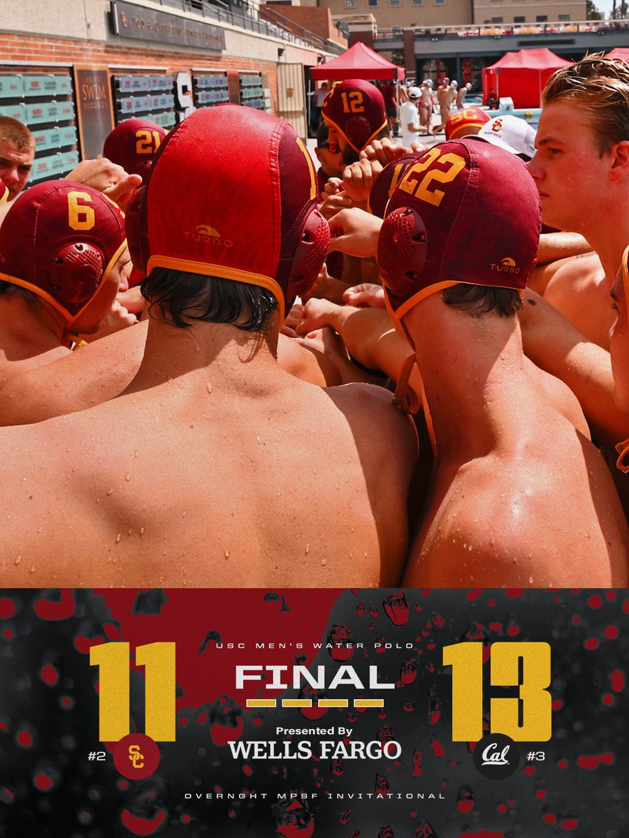 USC tightens the gap on Cal but falls short for first loss of the season. 
Trojans will play Stanford for third place at the Overnght MPSF Invite tomorrow in Westwood.
#FightOn ✌️ | @wellsfargo